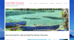 Desktop Screenshot of landsalevanuatu.com